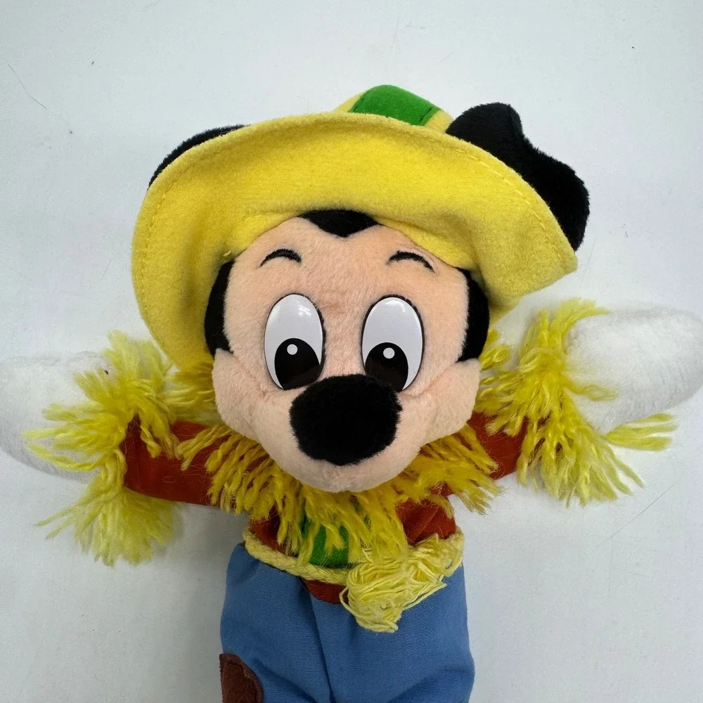Walt Disney World‎ Scarecrow Mickey Mouse Bean Bag Plush 8